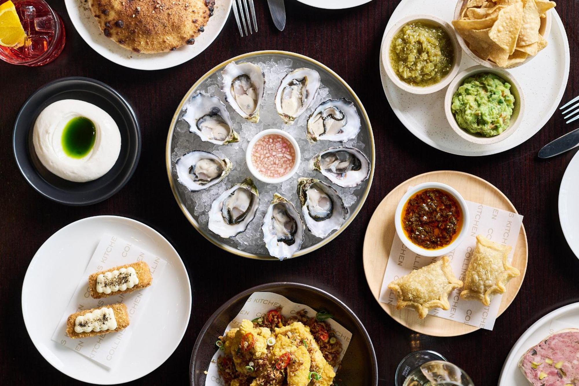 Hotel Grand Hyatt Melbourne Esterno foto A selection of dishes at The Oyster Bar